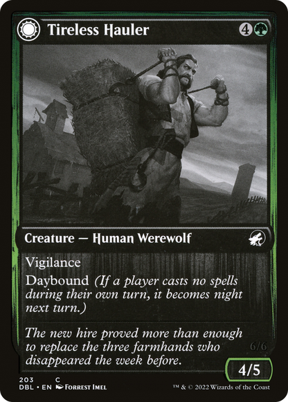 Tireless Hauler // Dire-Strain Brawler [Innistrad: Double Feature] Foil