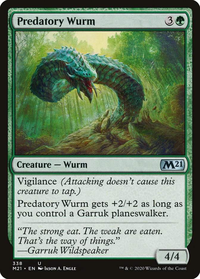 Predatory Wurm [Core Set 2021] | Silver Goblin