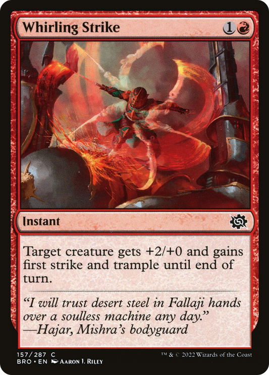 Whirling Strike [The Brothers' War] Foil