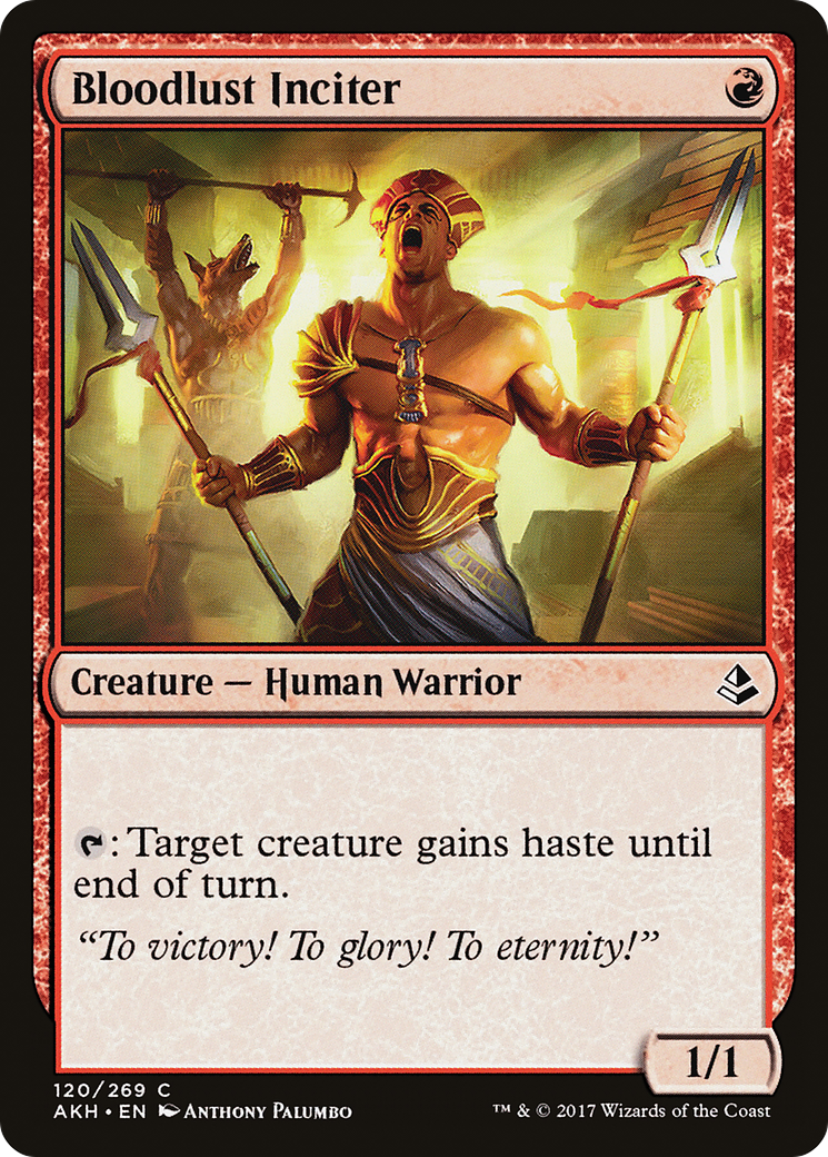 Bloodlust Inciter [Amonkhet] | Silver Goblin