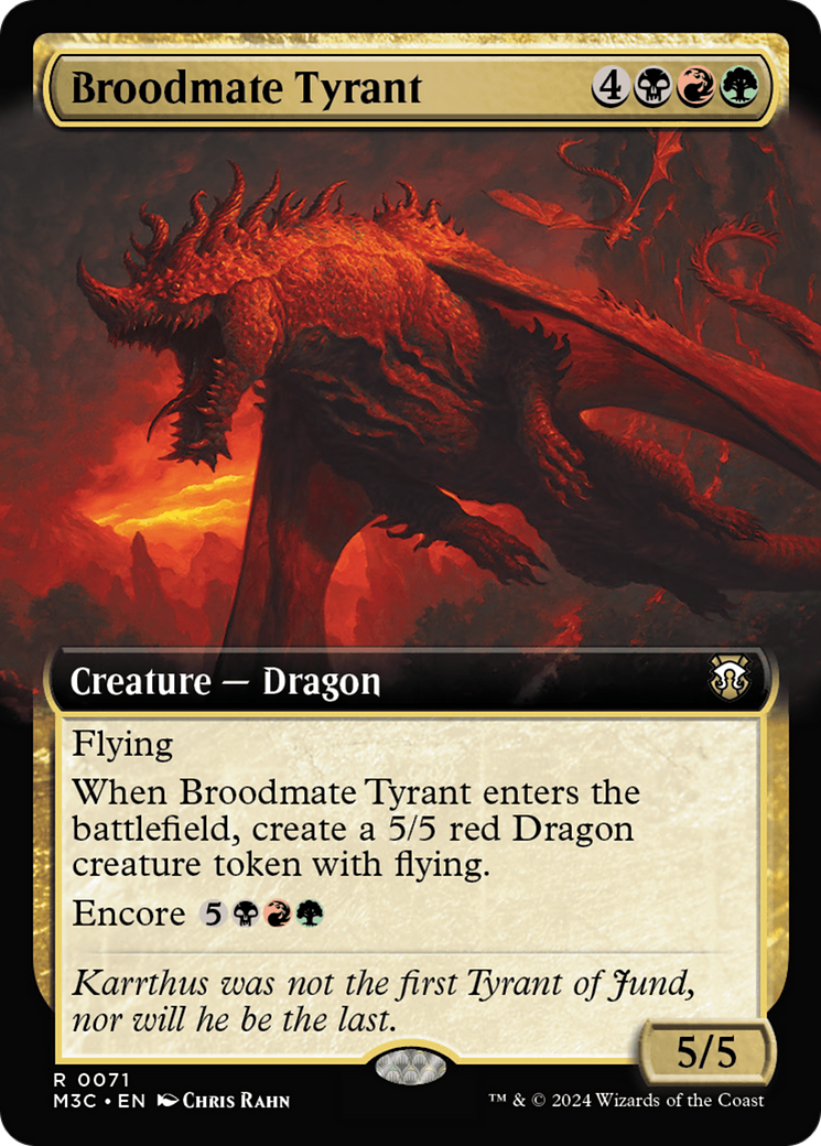 Broodmate Tyrant (Extended Art) [Modern Horizons 3 Commander] | Silver Goblin