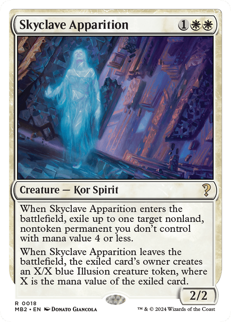 Skyclave Apparition (White Border) [Mystery Booster 2] | Silver Goblin