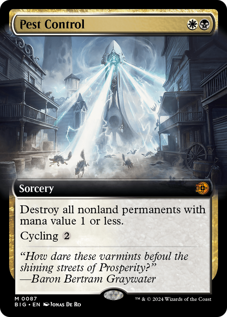 Pest Control (Extended Art) [Outlaws of Thunder Junction: The Big Score] Foil