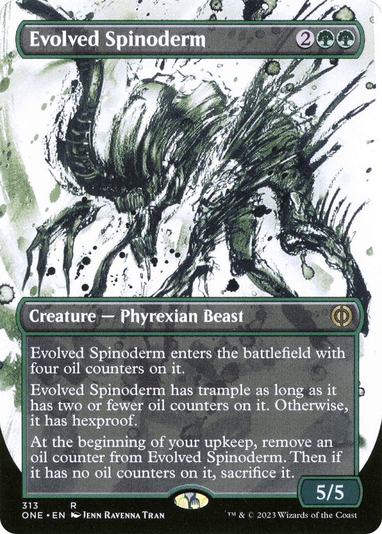 Evolved Spinoderm (Borderless Ichor) [Phyrexia: All Will Be One] Foil