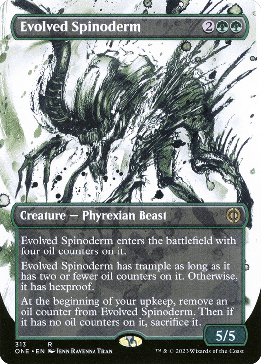Evolved Spinoderm (Borderless Ichor) [Phyrexia: All Will Be One] Foil