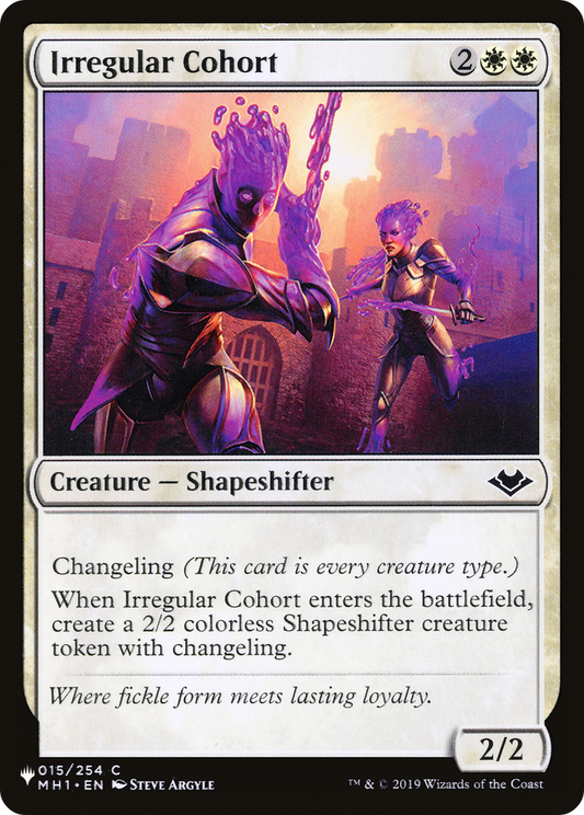 Irregular Cohort (MH1-15)