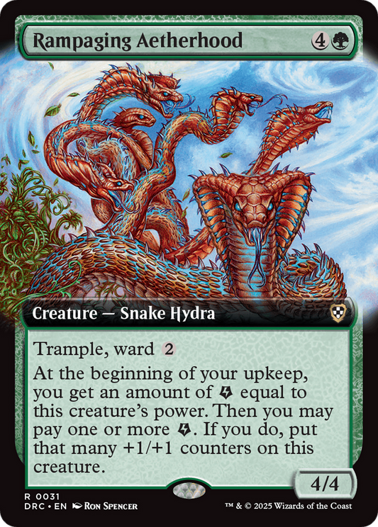 Rampaging Aetherhood (Extended Art) (031) - Commander: Aetherdrift