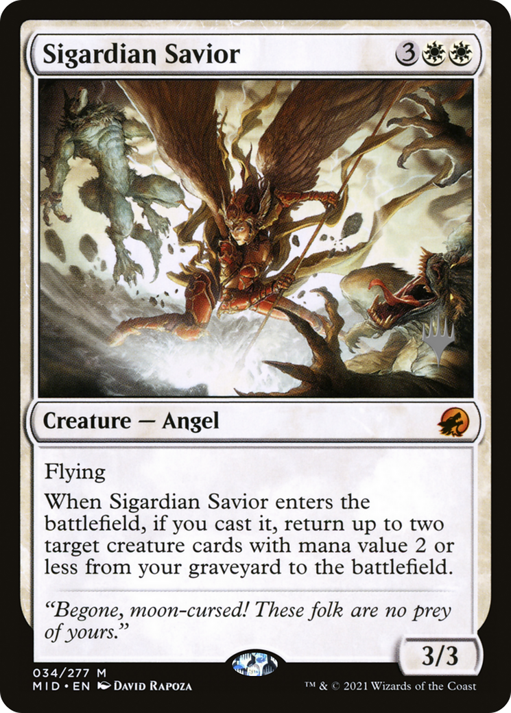 Sigardian Savior (Promo Pack) [Innistrad: Midnight Hunt Promos] Foil