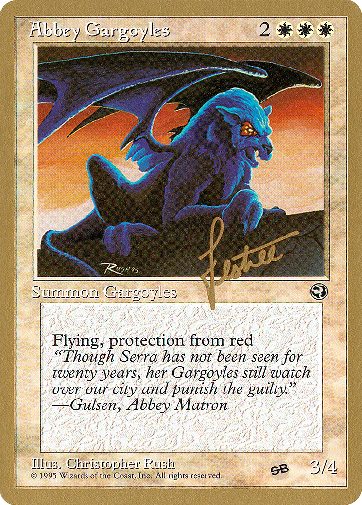 Abbey Gargoyles (Bertrand Lestree) (SB) [Pro Tour Collector Set] | Silver Goblin