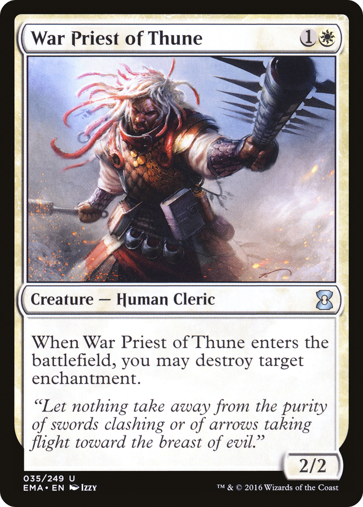 War Priest of Thune [Eternal Masters] Foil