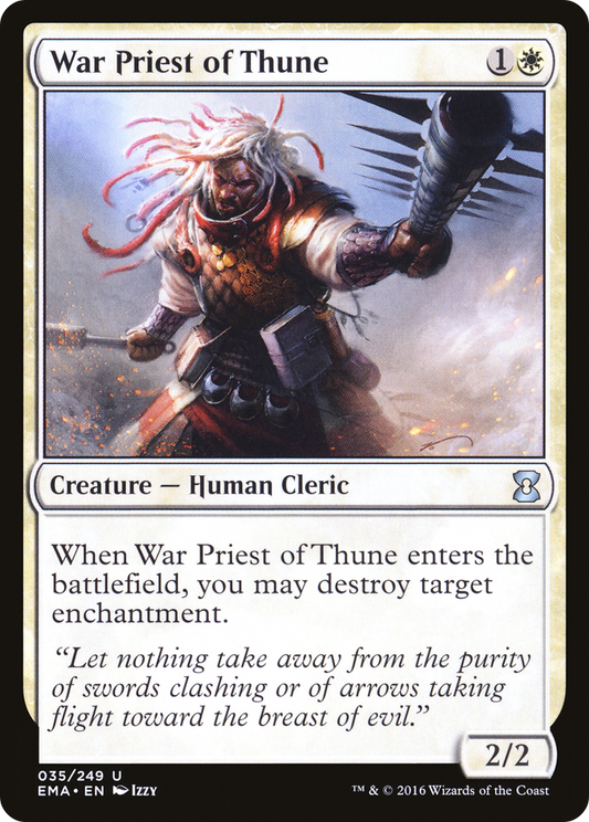 War Priest of Thune [Eternal Masters] Foil