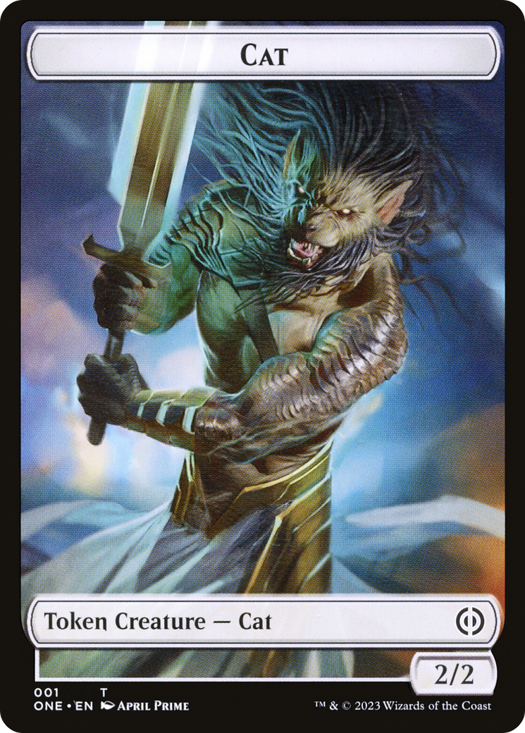 Cat Token [Phyrexia: All Will Be One Tokens] | Silver Goblin