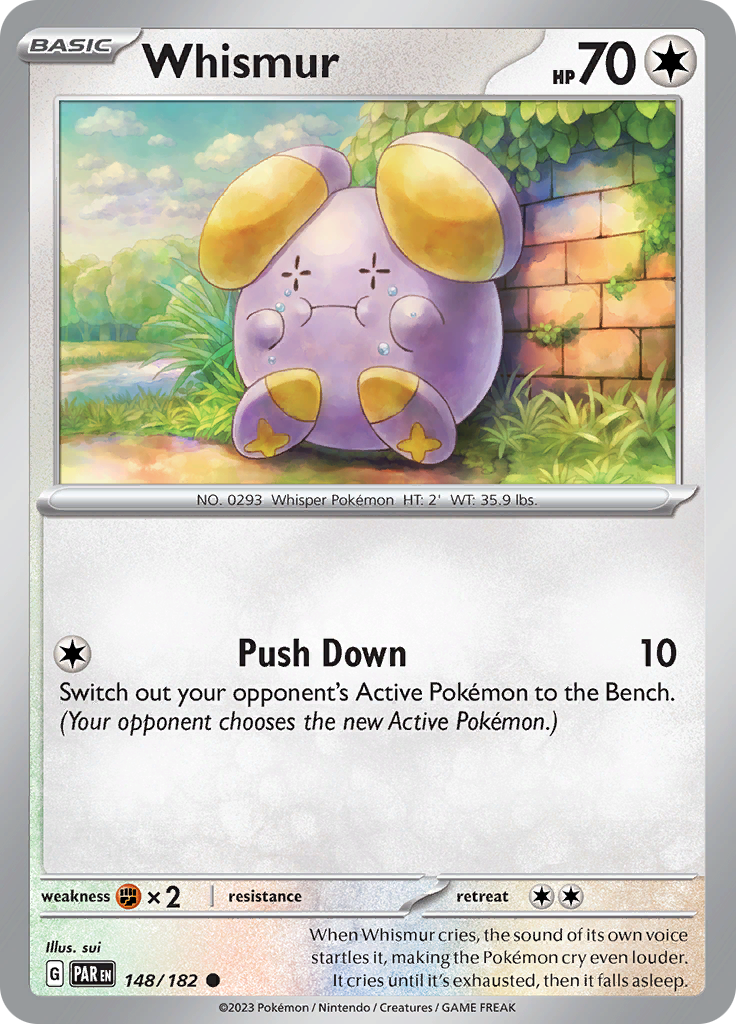 Whismur (148/182) [Scarlet & Violet: Paradox Rift] | Silver Goblin