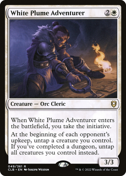 White Plume Adventurer [Commander Legends: Battle for Baldur's Gate] Foil