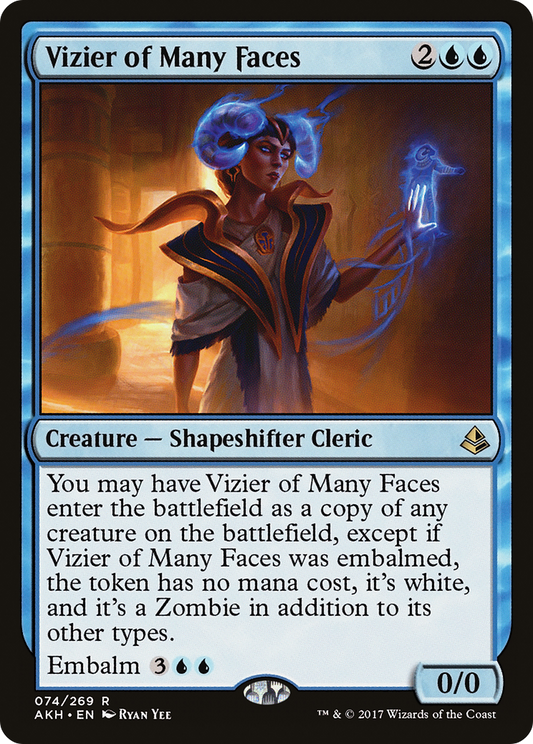 Vizier of Many Faces [Amonkhet] Foil