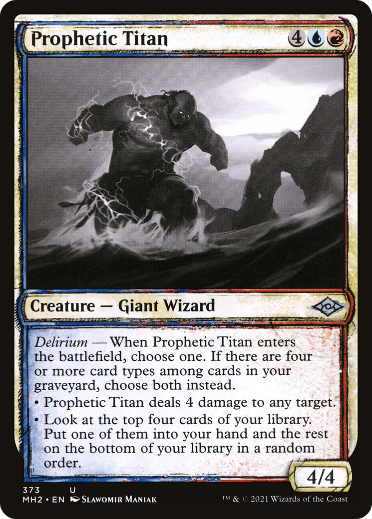 Prophetic Titan (Sketch) [Modern Horizons 2] | Silver Goblin