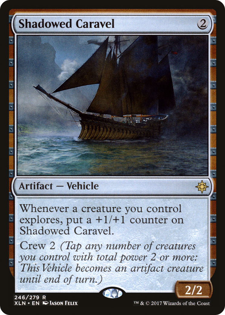 Shadowed Caravel [Ixalan] Foil