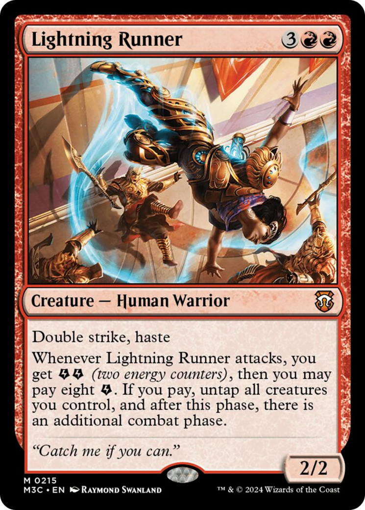 Lightning Runner (Ripple Foil) [Modern Horizons 3 Commander] | Silver Goblin