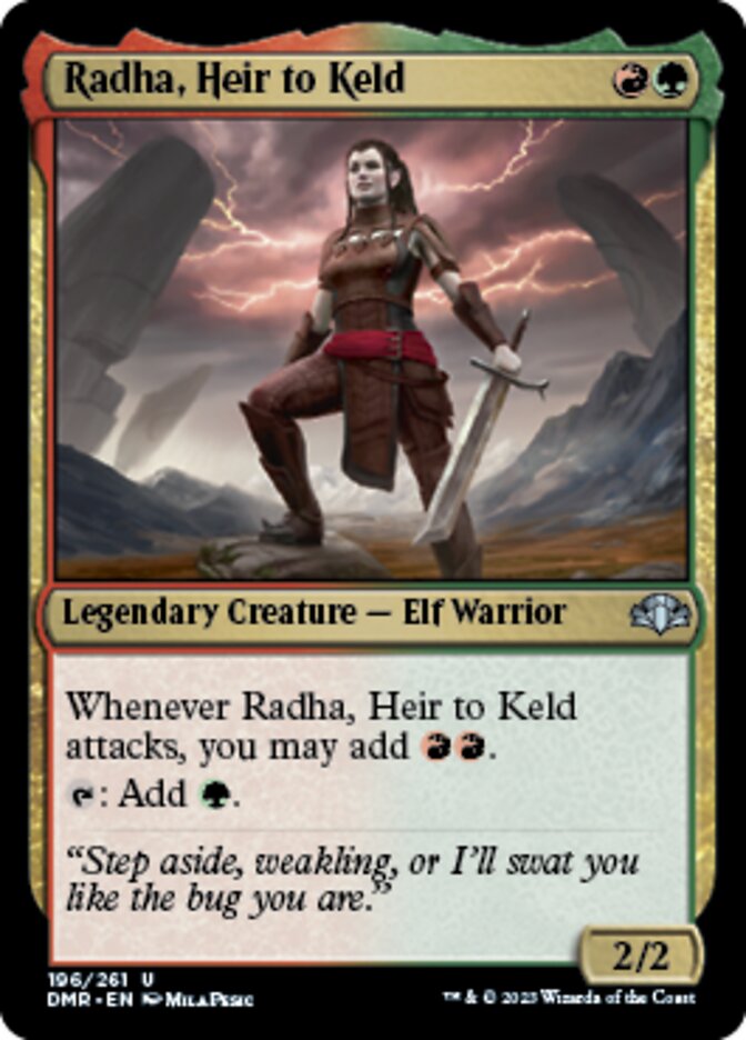 Radha, Heir to Keld [Dominaria Remastered] | Silver Goblin