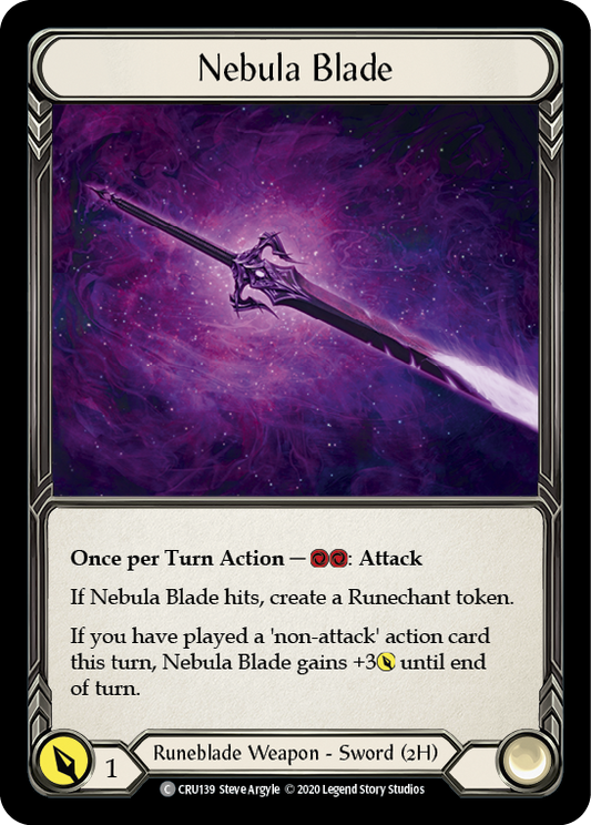 Nebula Blade 1st Edition  (CRU139) - Crucible of War