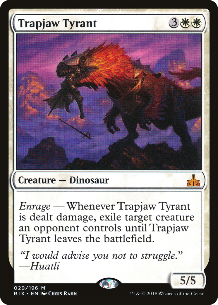 Trapjaw Tyrant [Rivals of Ixalan] Foil