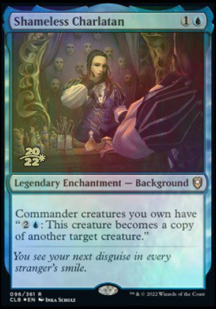 Shameless Charlatan [Commander Legends: Battle for Baldur's Gate Prerelease Promos] | Silver Goblin