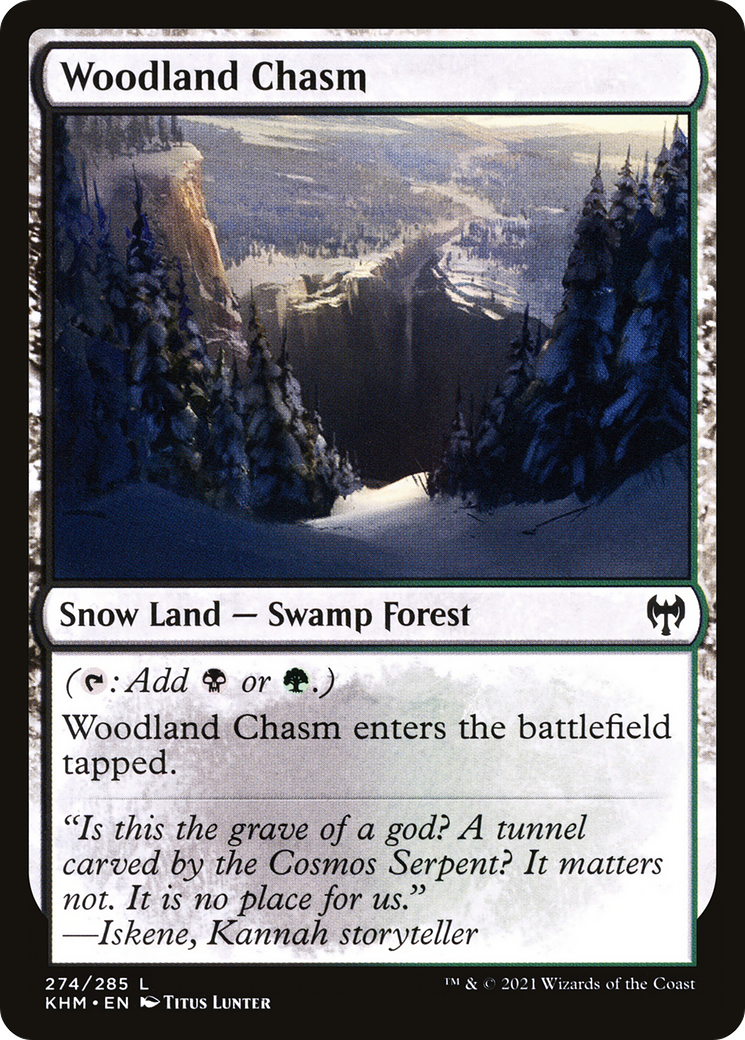 Woodland Chasm (274) Foil - Kaldheim