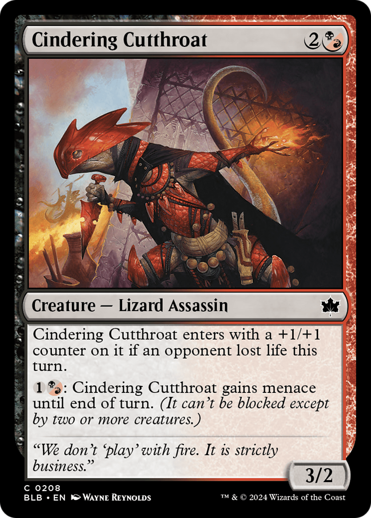 Cindering Cutthroat [Bloomburrow] Foil