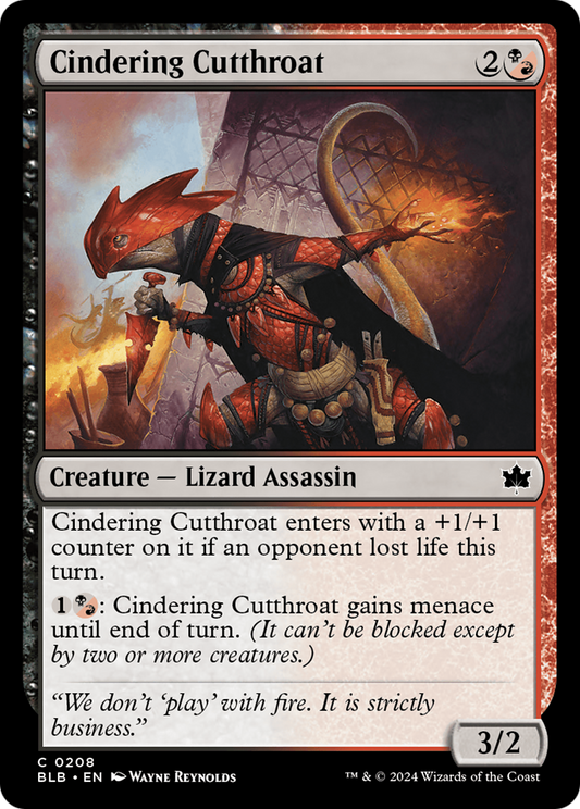 Cindering Cutthroat [Bloomburrow] Foil