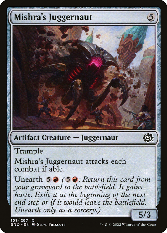 Mishra's Juggernaut [The Brothers' War] Foil