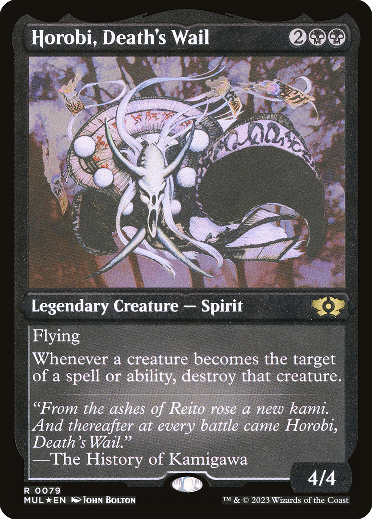 Horobi, Death's Wail (Foil Etched) [Multiverse Legends] | Silver Goblin