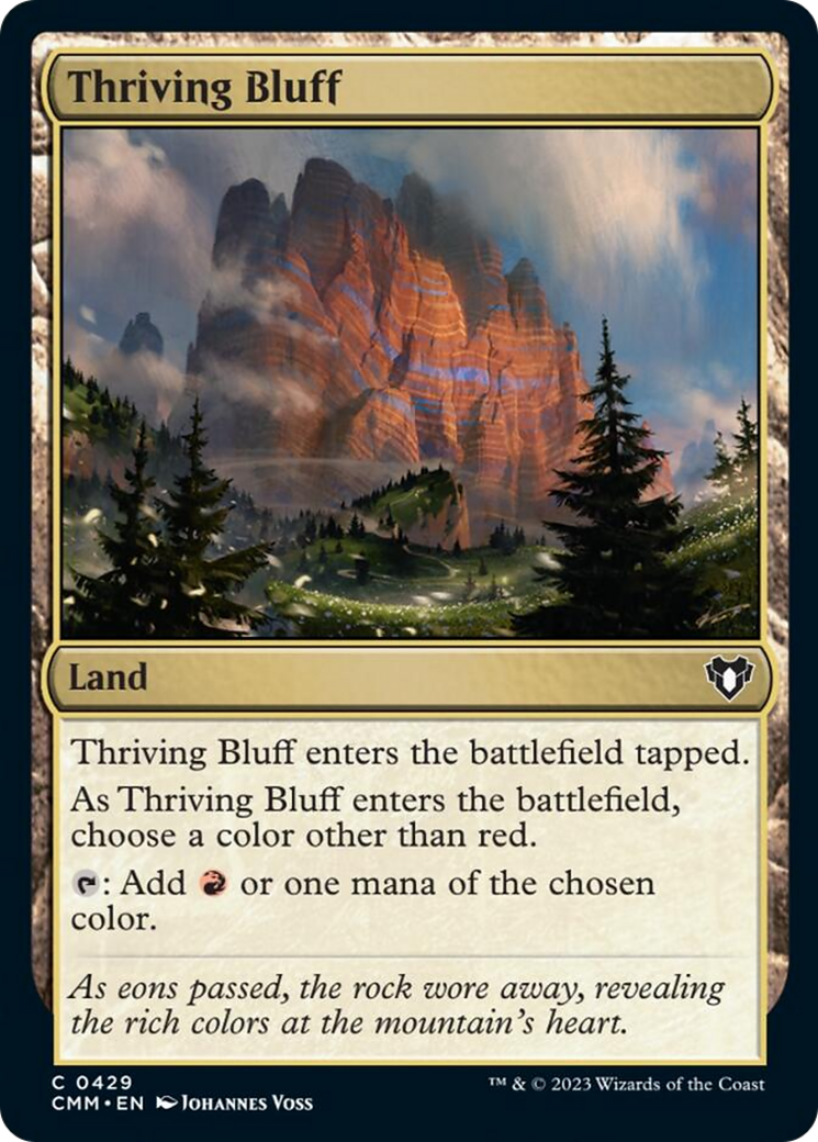 Thriving Bluff [Commander Masters] | Silver Goblin