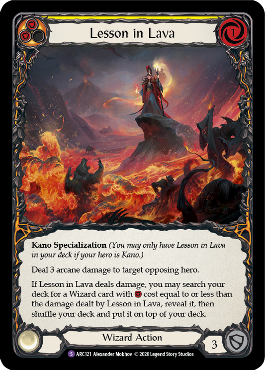 Lesson in Lava Unlimited Edition  (ARC121) - Arcane Rising