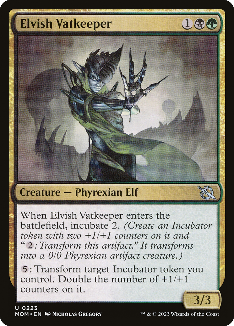 Elvish Vatkeeper [March of the Machine] Foil