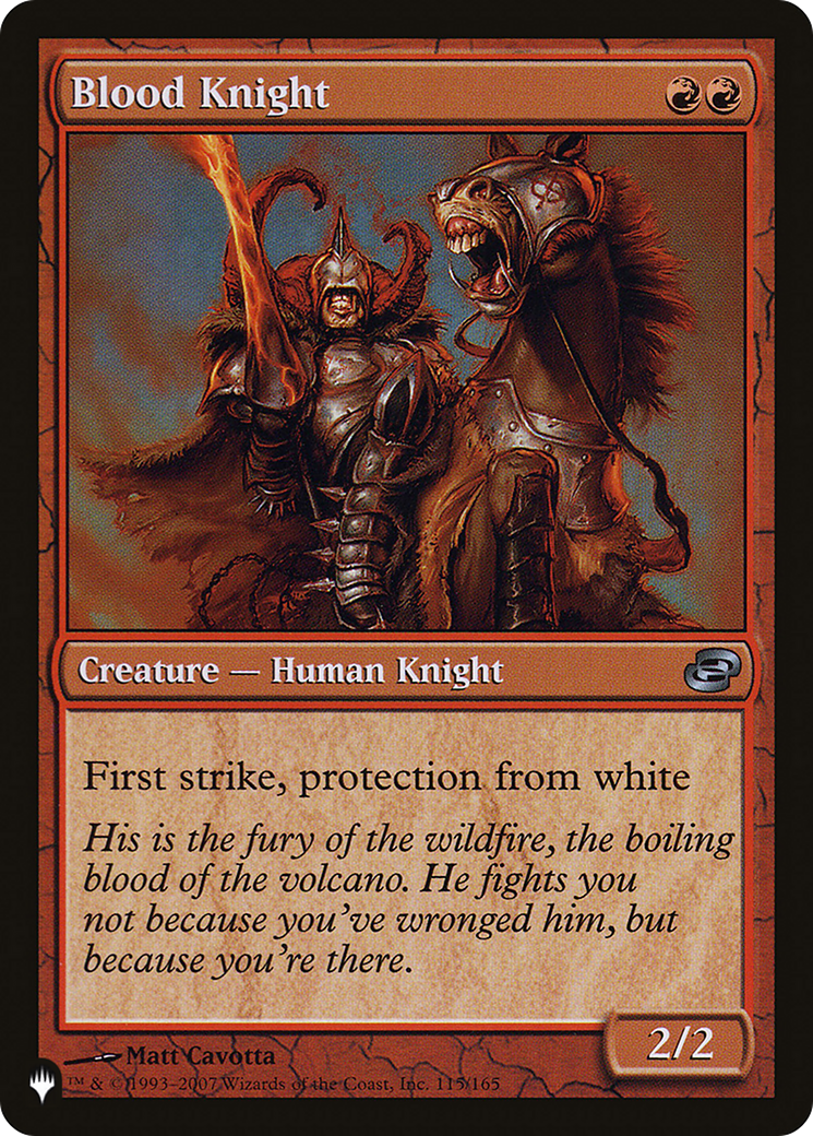 Blood Knight [The List Reprints] | Silver Goblin