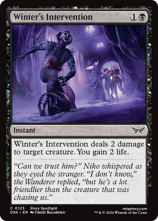 Winter's Intervention [Duskmourn: House of Horror] Foil