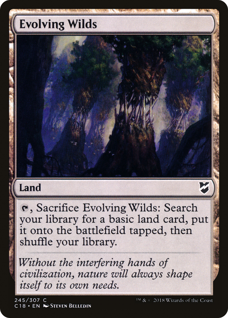 Evolving Wilds [Commander 2018] | Silver Goblin