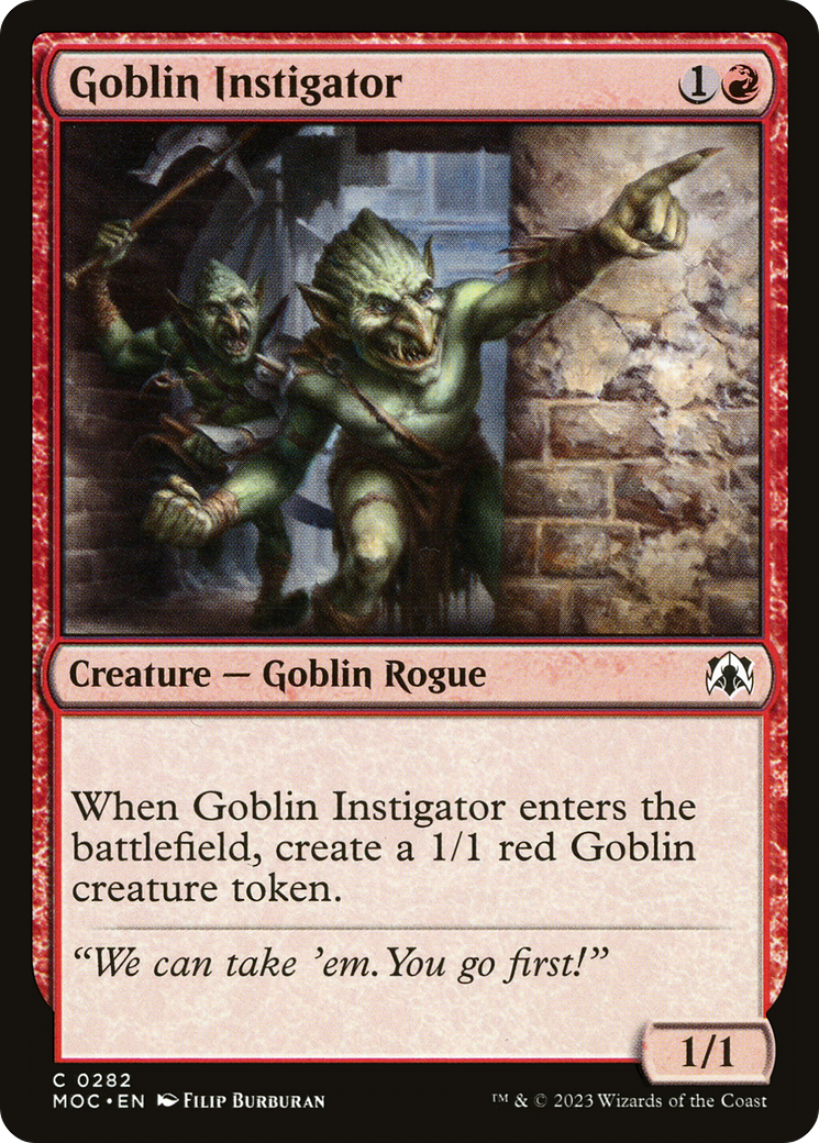 Goblin Instigator [March of the Machine Commander]