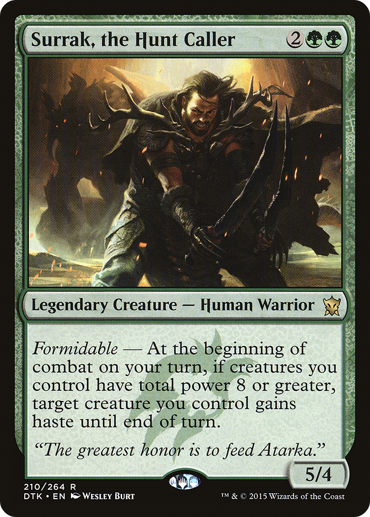 Surrak, the Hunt Caller (210) Foil - Dragons of Tarkir