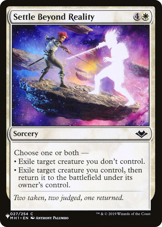 Settle Beyond Reality (MH1-27)