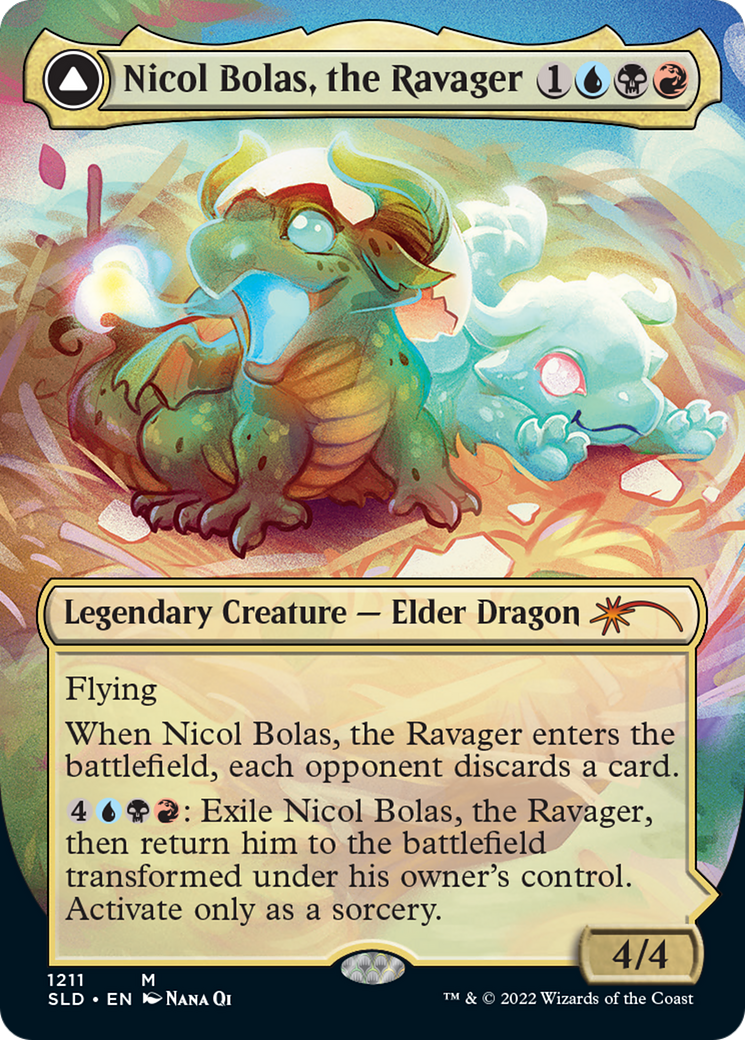 Nicol Bolas, the Ravager // Nicol Bolas, the Arisen (1211) - Secret Lair Drop