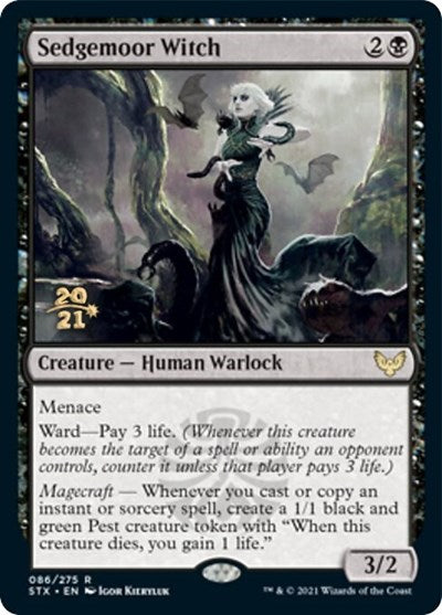 Sedgemoor Witch [Strixhaven: School of Mages Prerelease Promos] | Silver Goblin