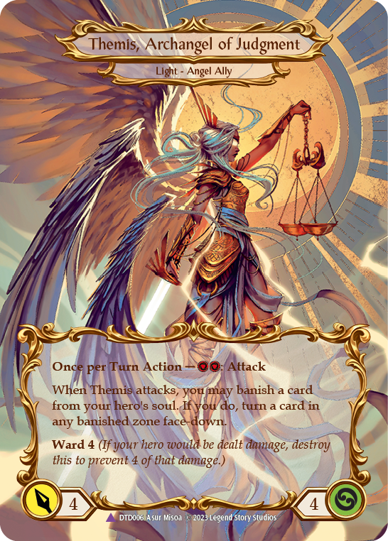 Figment of Judgment // Themis, Archangel of Judgment (Marvel) Cold Foil (DTD006) - Dusk till Dawn | Silver Goblin