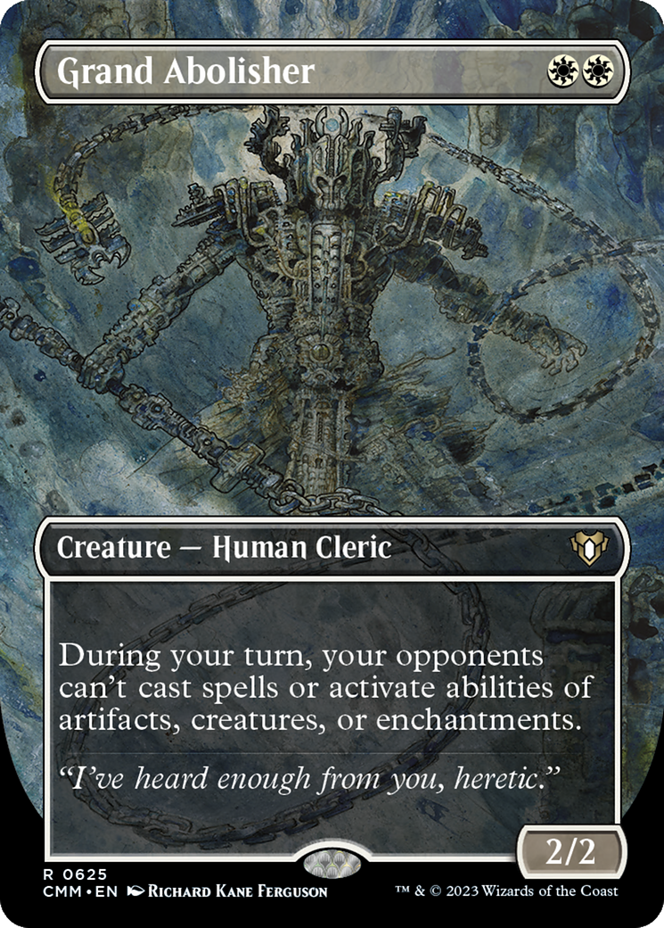 Grand Abolisher (Borderless Alternate Art) [Commander Masters] Foil