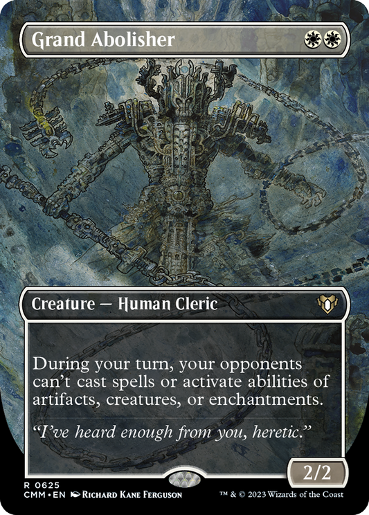 Grand Abolisher (Borderless Alternate Art) [Commander Masters] Foil