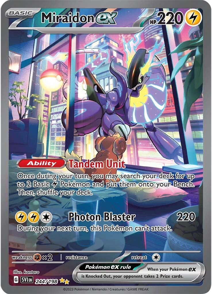 Miraidon ex (244/198) [Scarlet & Violet: Base Set] | Silver Goblin