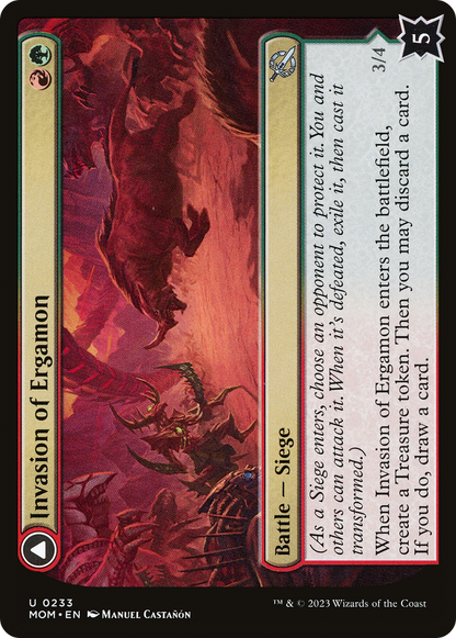Invasion of Ergamon // Truga Cliffcharger [March of the Machine] Foil