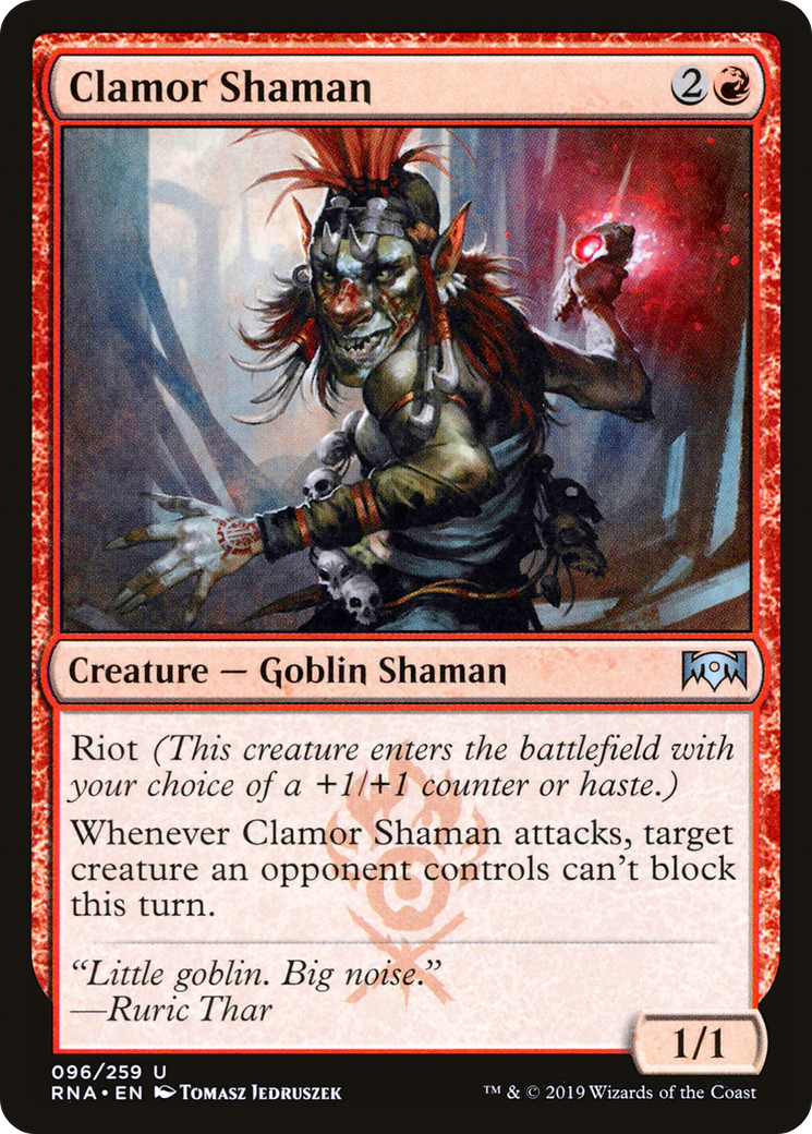 Clamor Shaman [Ravnica Allegiance] | Silver Goblin