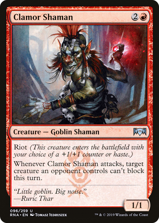 Clamor Shaman [Ravnica Allegiance] Foil