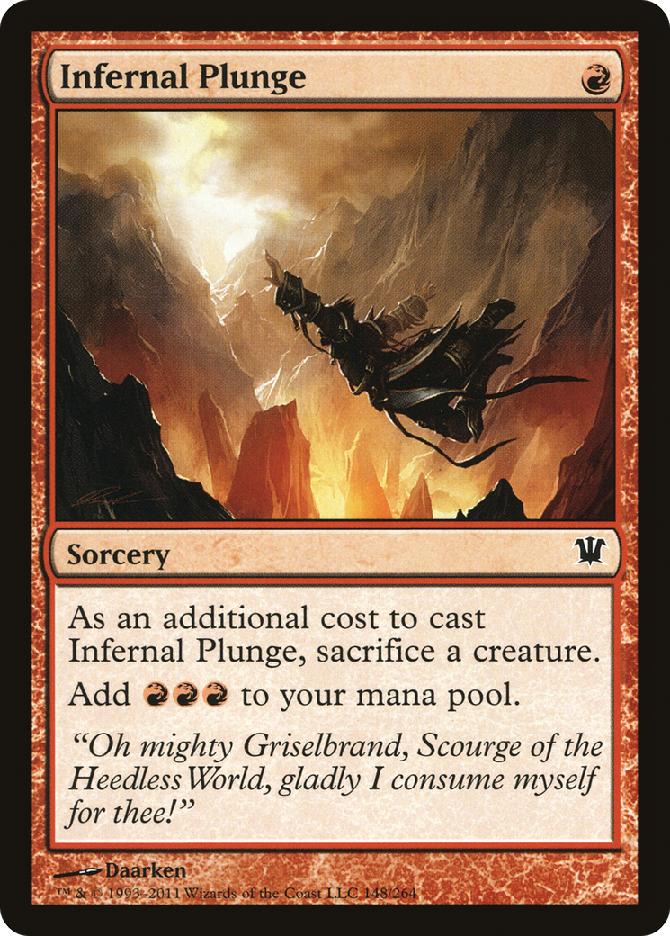 Infernal Plunge [Innistrad] Foil
